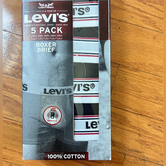 NWT Levi's 100% cotton Boxer Brief 5 Pack - Picture 1 of 2